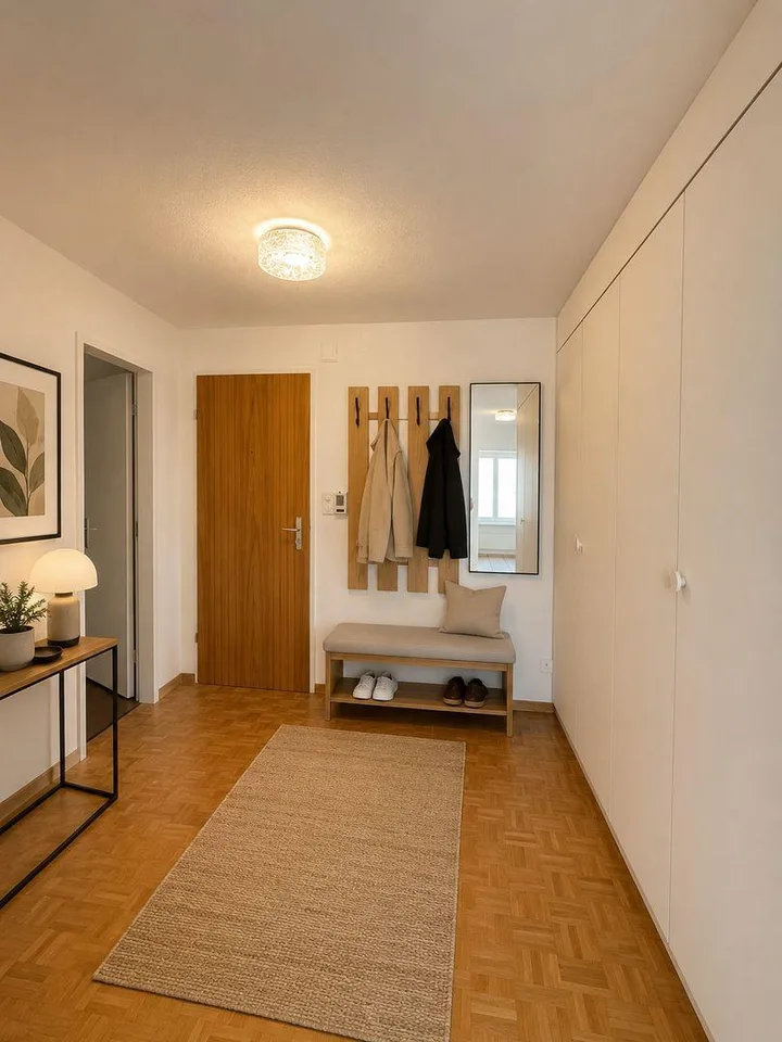 Helle 3.5-Zimmerwohnung mit Balkon und viel Stauraum in Au SG