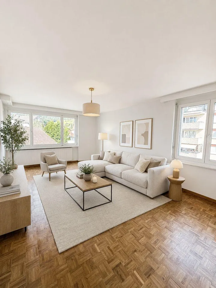 Helle 3.5-Zimmerwohnung mit Balkon und viel Stauraum in Au SG