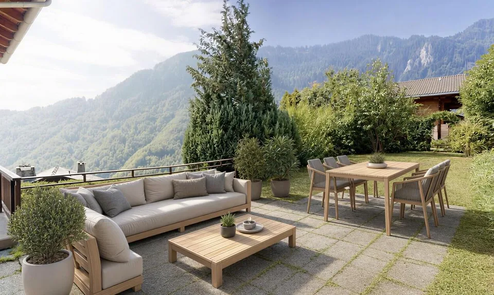 Chalet in Miex: absolute calm and panoramic view of the mountains