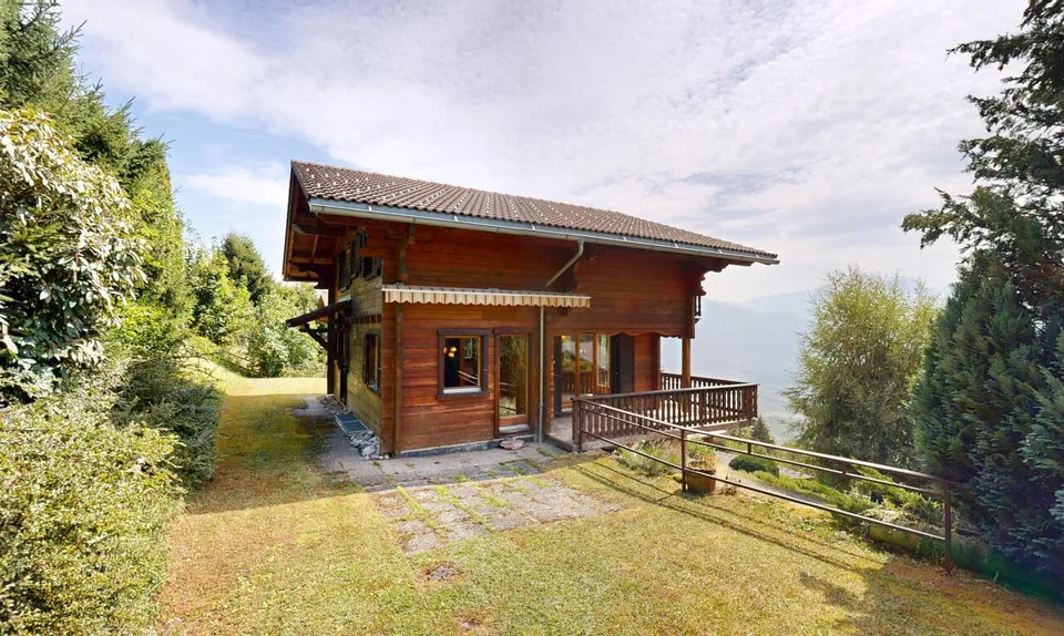 Chalet in Miex: absolute calm and panoramic view of the mountains