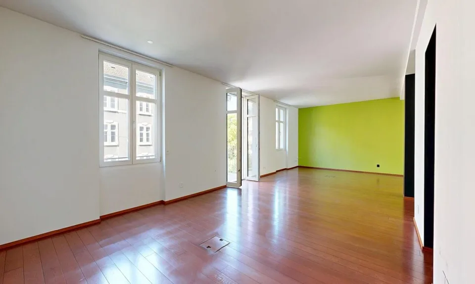 Ambiance de loft stylée avec deux balcons à Bâle