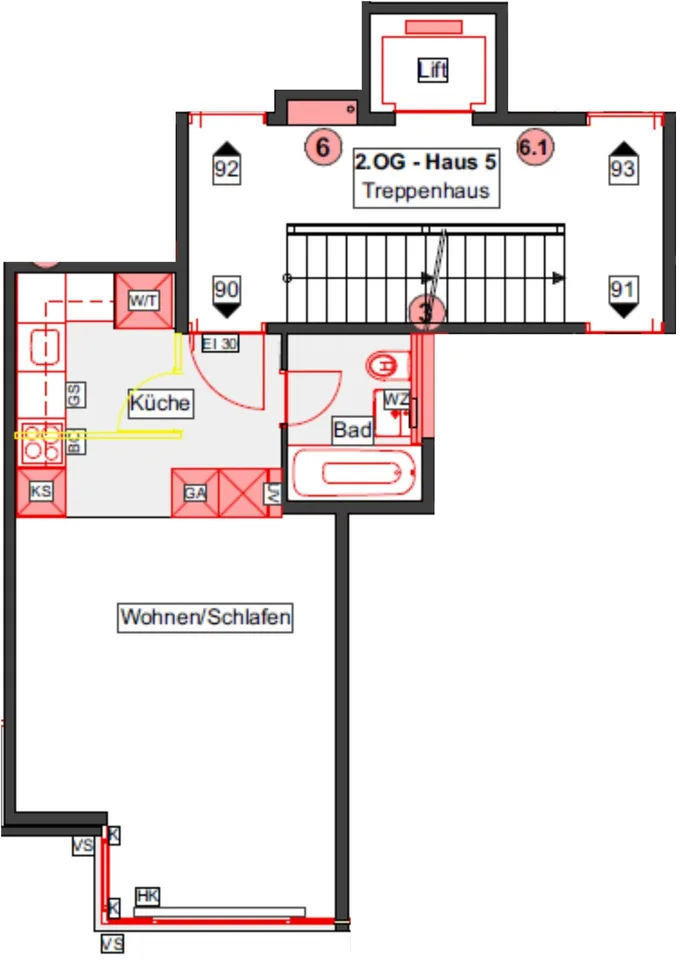 1 Zimmerwohnung im St. Johannquartier