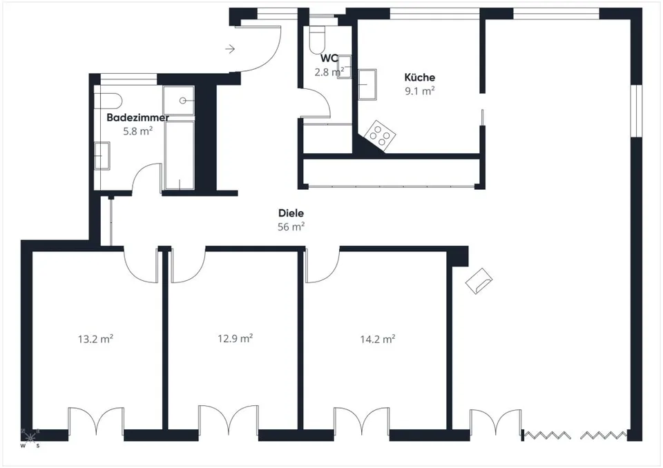 Helle 4.5-Zimmer Wohnung in ruhigem Wohnquartier