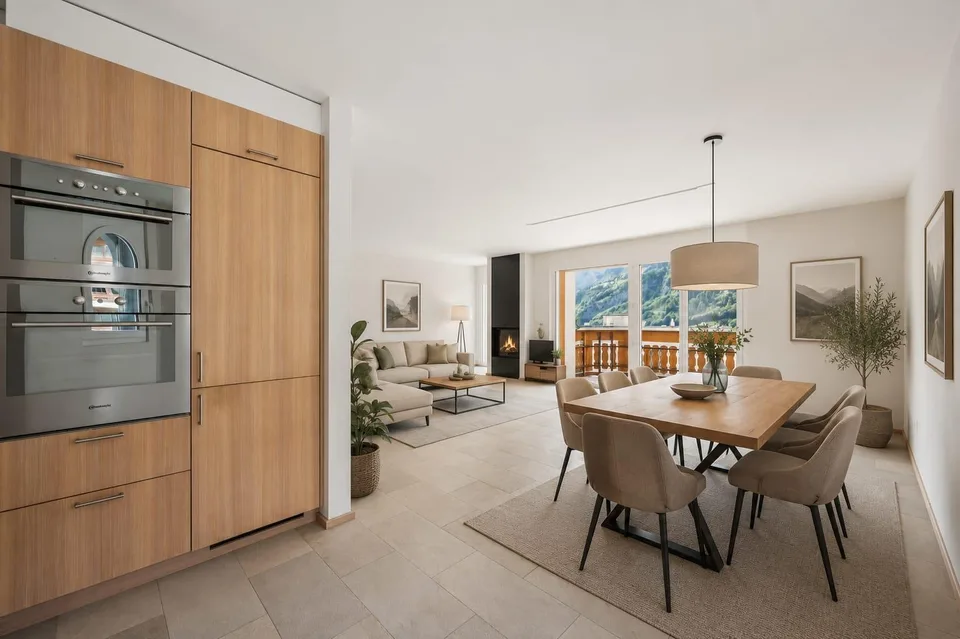 Ihr Rückzugsort in den Alpen: 4.5-Zimmer-Residenz in Leukerbad