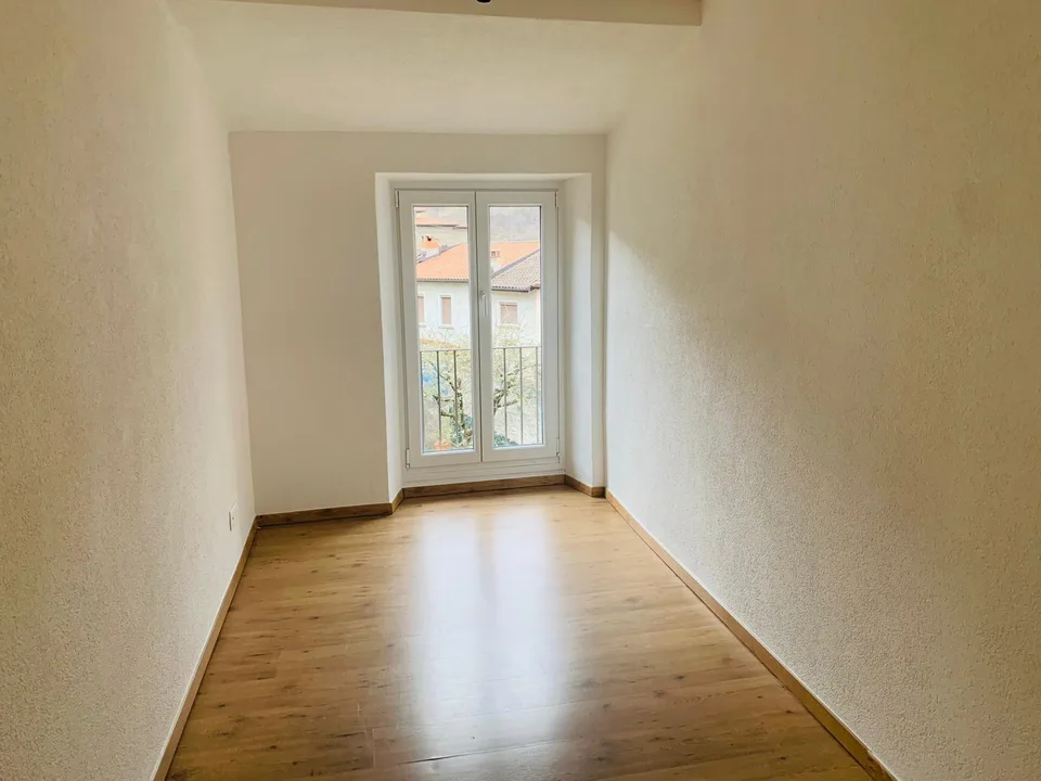 3 Zimmer renoviert mit Blick in Sonvico