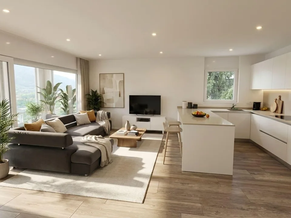 Appartement moderne de 3,5 pièces avec loggia à Claro