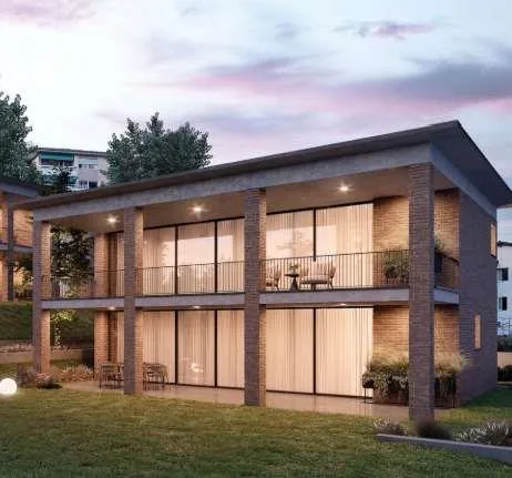 Porza Villa di nuova costruzione con giardino