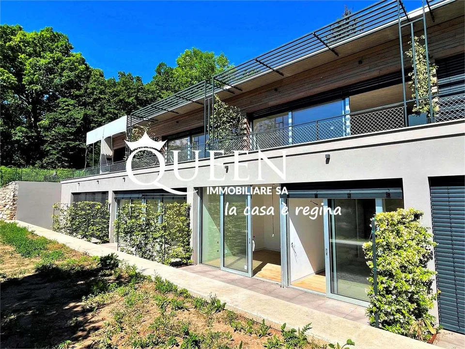 Rancate: Terrassen-Villa mit 4.5 Zimmern, 148 m², mit herrlicher Aussicht