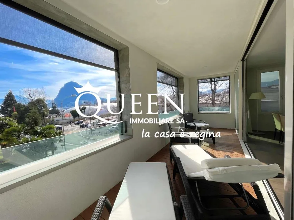 Lugano-Cassarate: luxueux 4.5 pièces, 150 m², loggia, vue sur le lac
