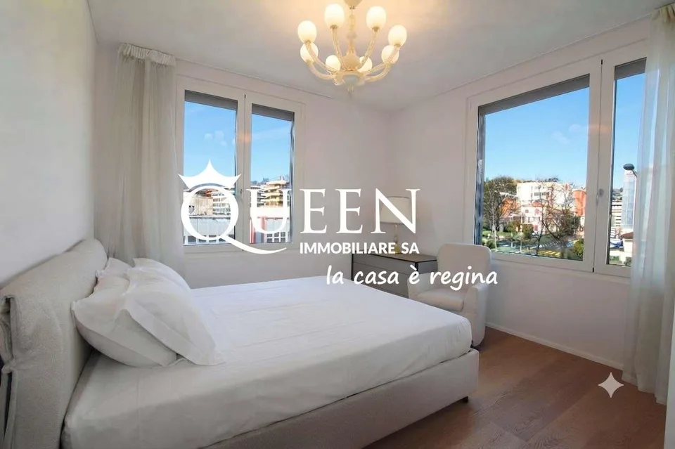 Lugano-Cassarate: luxueux 4.5 pièces, 150 m², loggia, vue sur le lac
