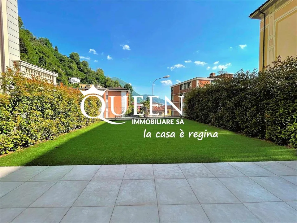 Lugano-Cassarate: 4.5-Zimmer-Wohnung, 250 m², Veranda, Garten