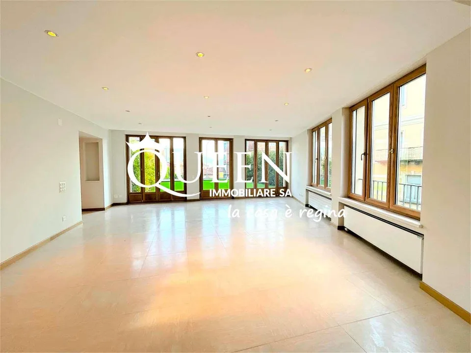Lugano-Cassarate: 4.5-Zimmer-Wohnung, 250 m², Veranda, Garten