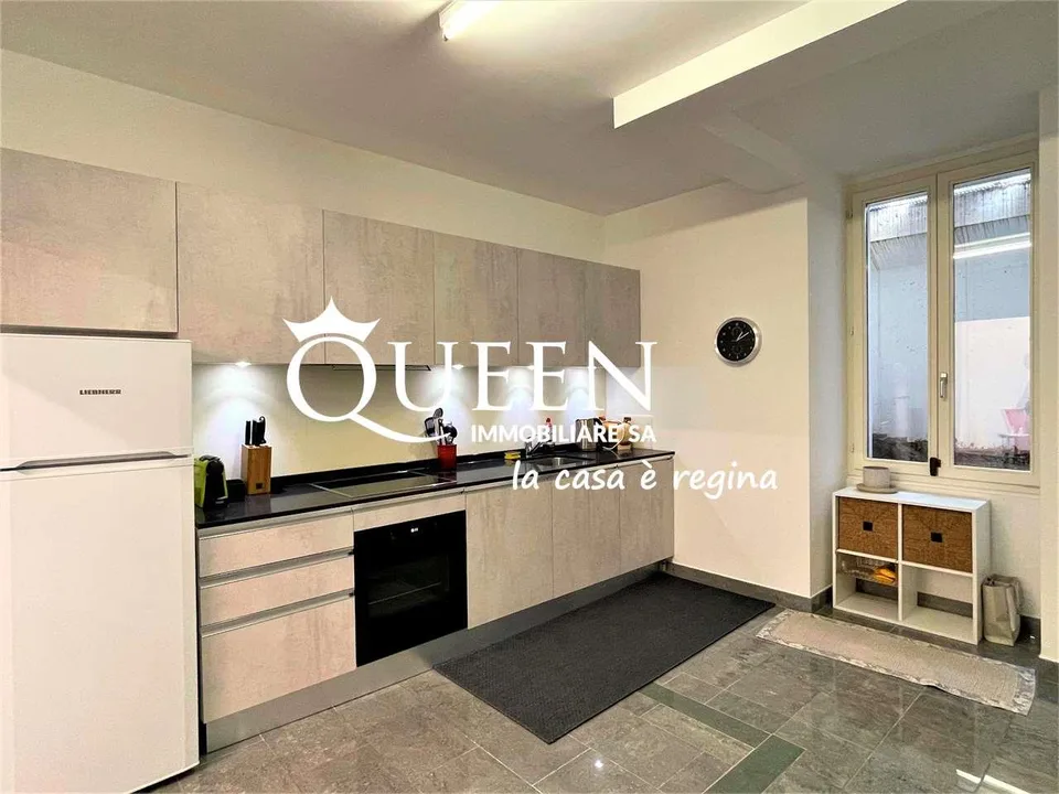 Lugano centre: appartement 5 pièces, 190 m², jardin privé, portique