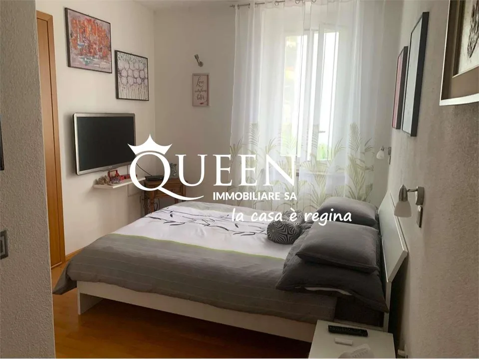 Vacallo: appartement 4.5 pièces, 110 m², mansardé, jardinette, option