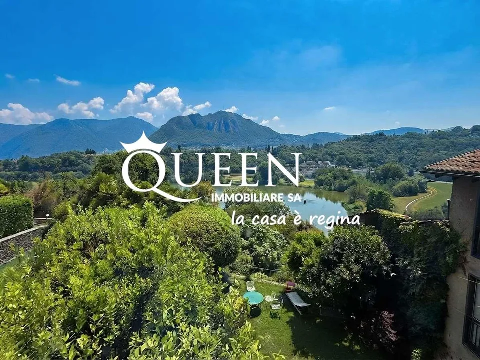 Muzzano: splendida villa di charme 6.5 locali con vista lago e ampio g