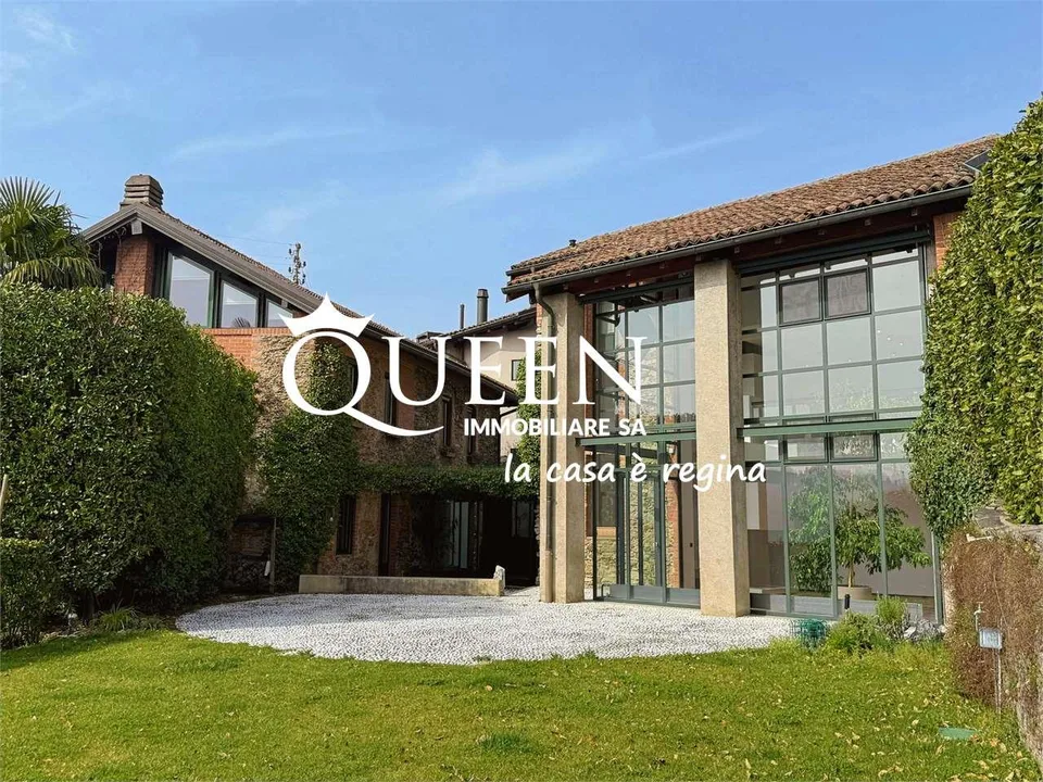 Muzzano: splendida villa di charme 6.5 locali con vista lago e ampio g