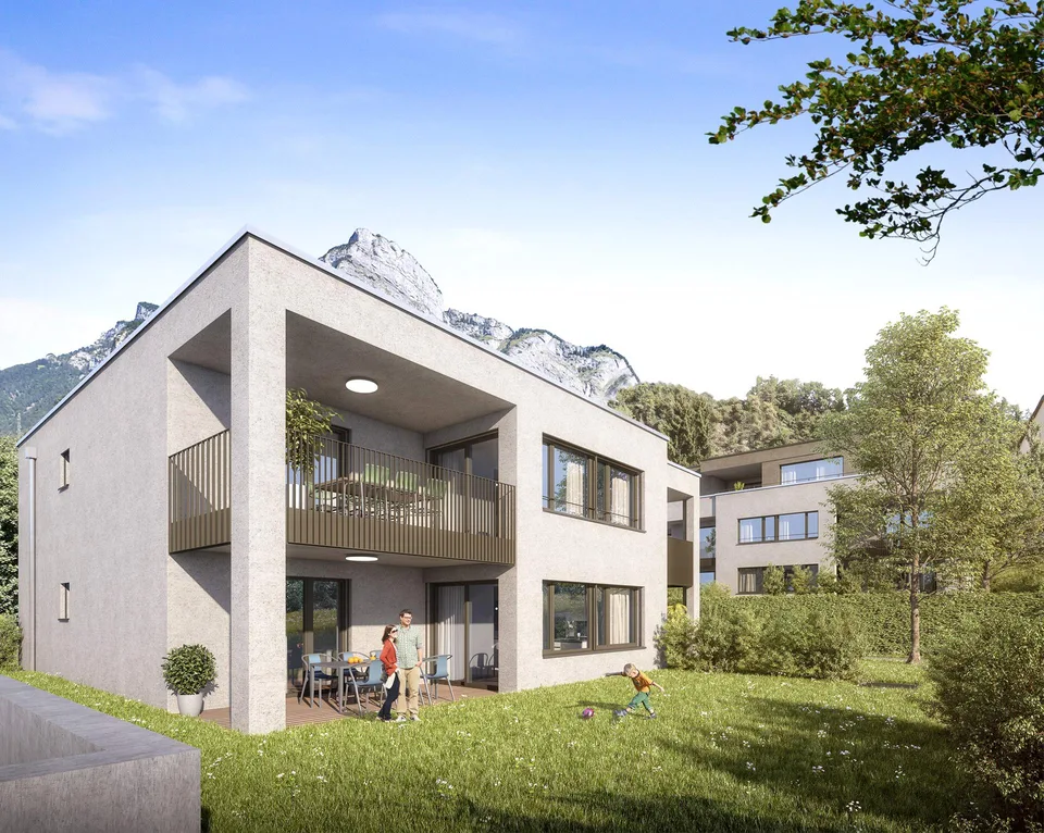 Moderne 3.5-Zimmer-Neubau-Wohnung in Sargans
