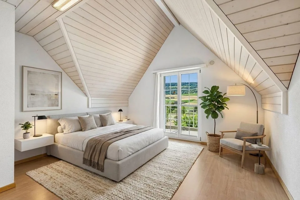 Villa di campagna esclusiva con torre su pendio sud-ovest soleggiato, a soli 30 minuti da Zurich HB