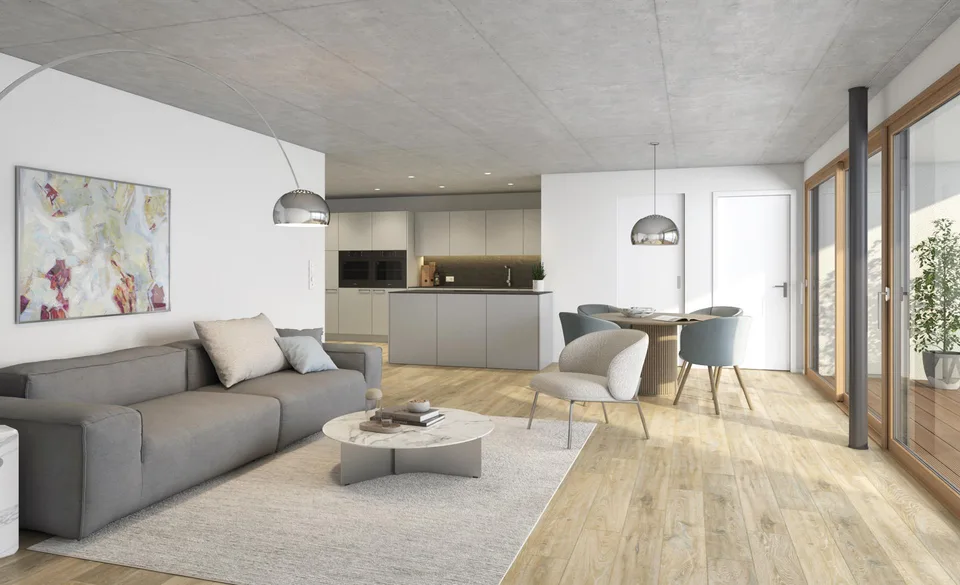 Neubau Kirchberg BE: hochwertige 2.5-Zimmerwohnung