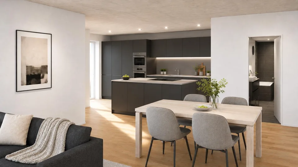 Neubau Kirchberg BE: hochwertige 2.5-Zimmerwohnung