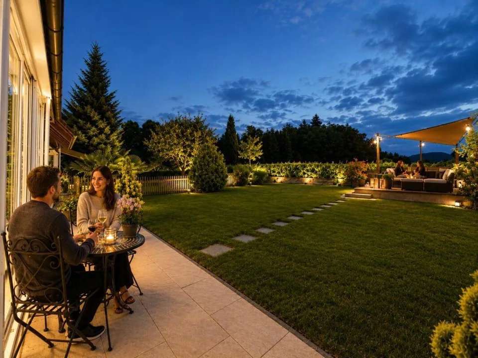 Maison idyllique à la limite de la zone de construction - charmante maison mitoyenne avec jardin et potentiel d'extension