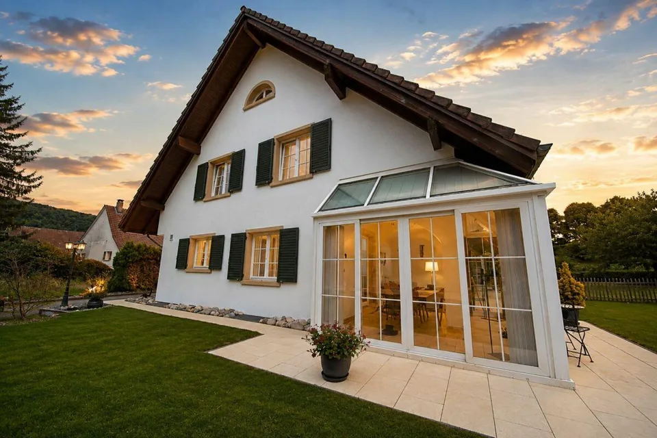 Maison idyllique à la limite de la zone de construction - charmante maison mitoyenne avec jardin et potentiel d'extension