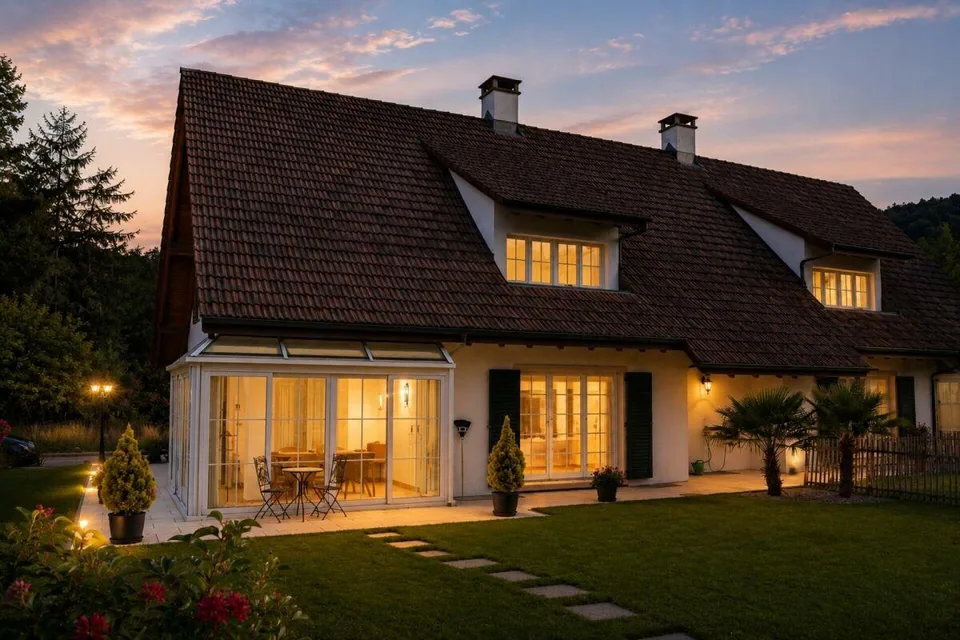 Maison idyllique à la limite de la zone de construction - charmante maison mitoyenne avec jardin et potentiel d'extension