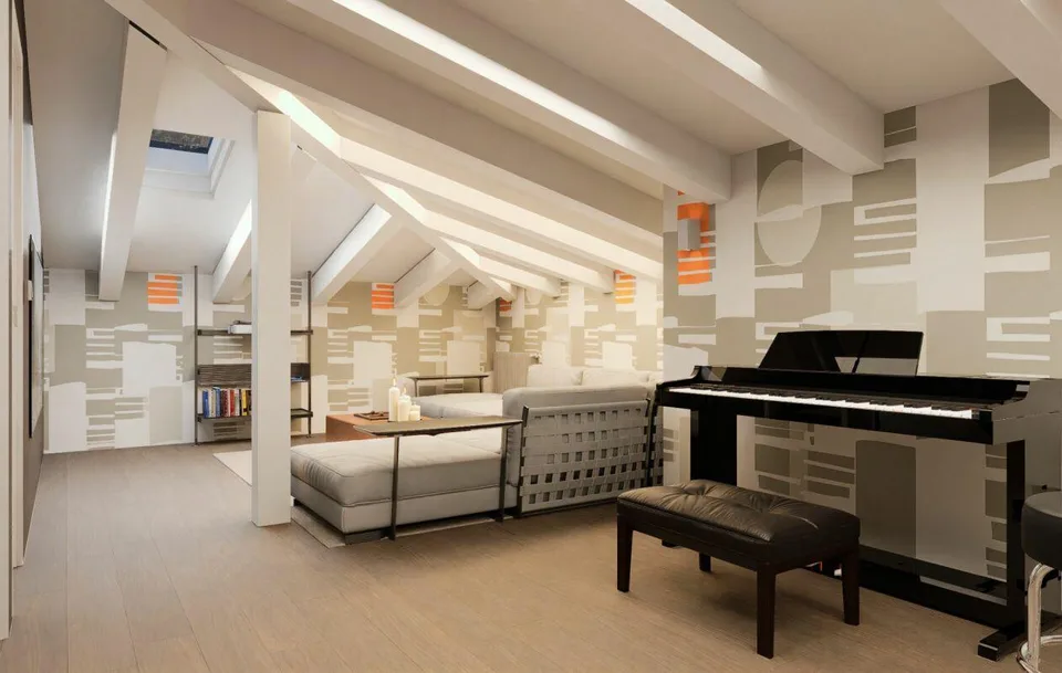 Elegante, lichtdurchflutete Maisonette mit Kamin in Ascona | Elegante duplex luminoso con camino ad Ascona