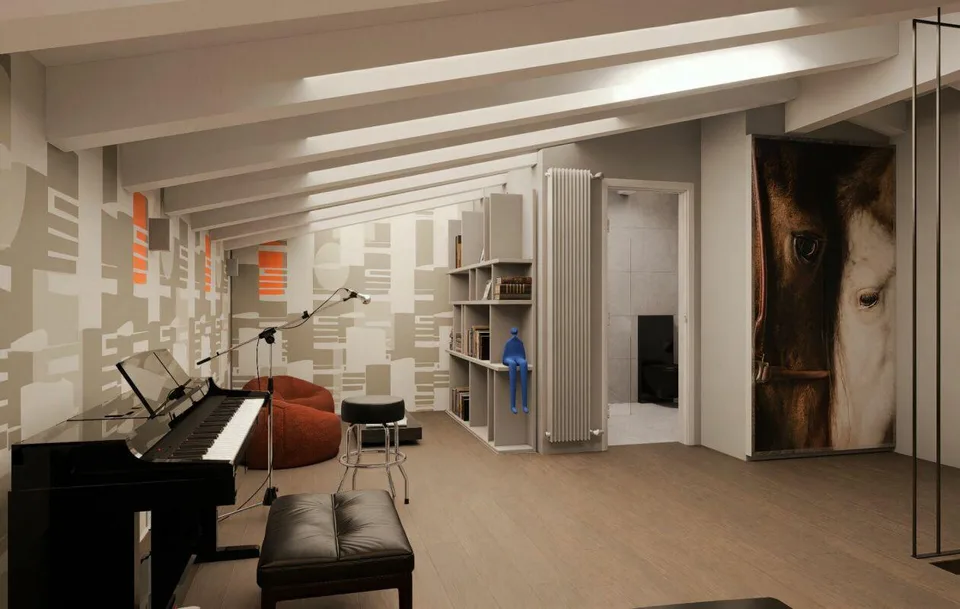 Elegante, lichtdurchflutete Maisonette mit Kamin in Ascona | Elegante duplex luminoso con camino ad Ascona