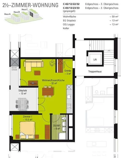 Single-Wohnung mit Stil