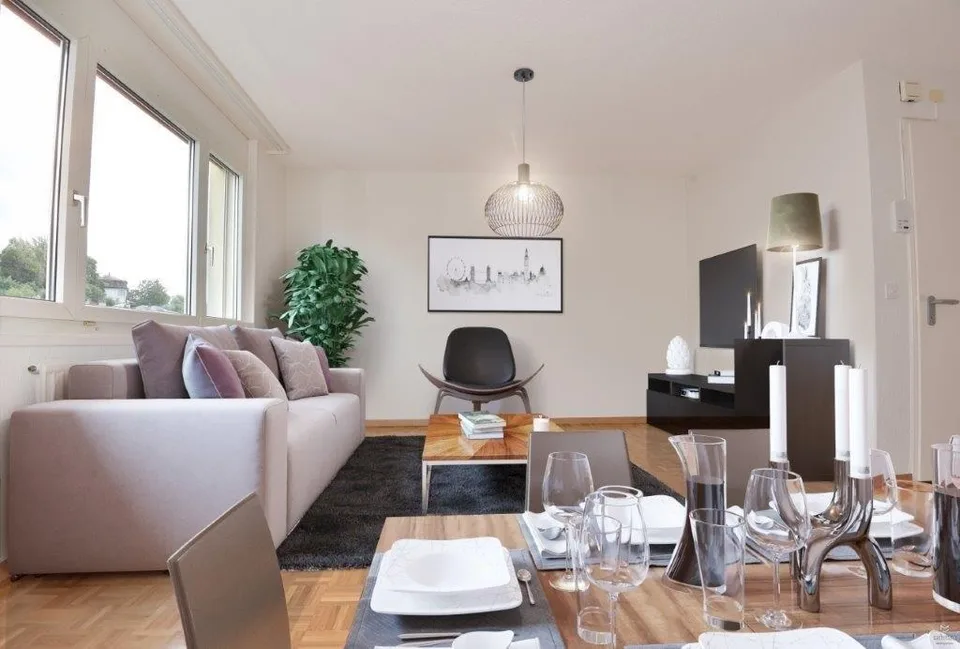Quartier Valentin, bel appartement de 2 pièces au 3ème