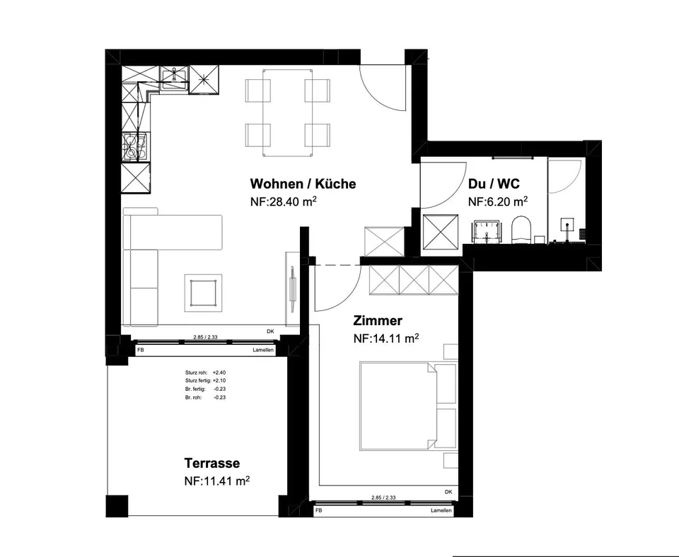 Projet de construction neuve/première occupation - Appartement charmant de 2,5 pièces