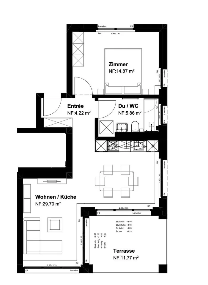 Projet de construction neuve/première occupation - Appartement charmant de 2,5 pièces