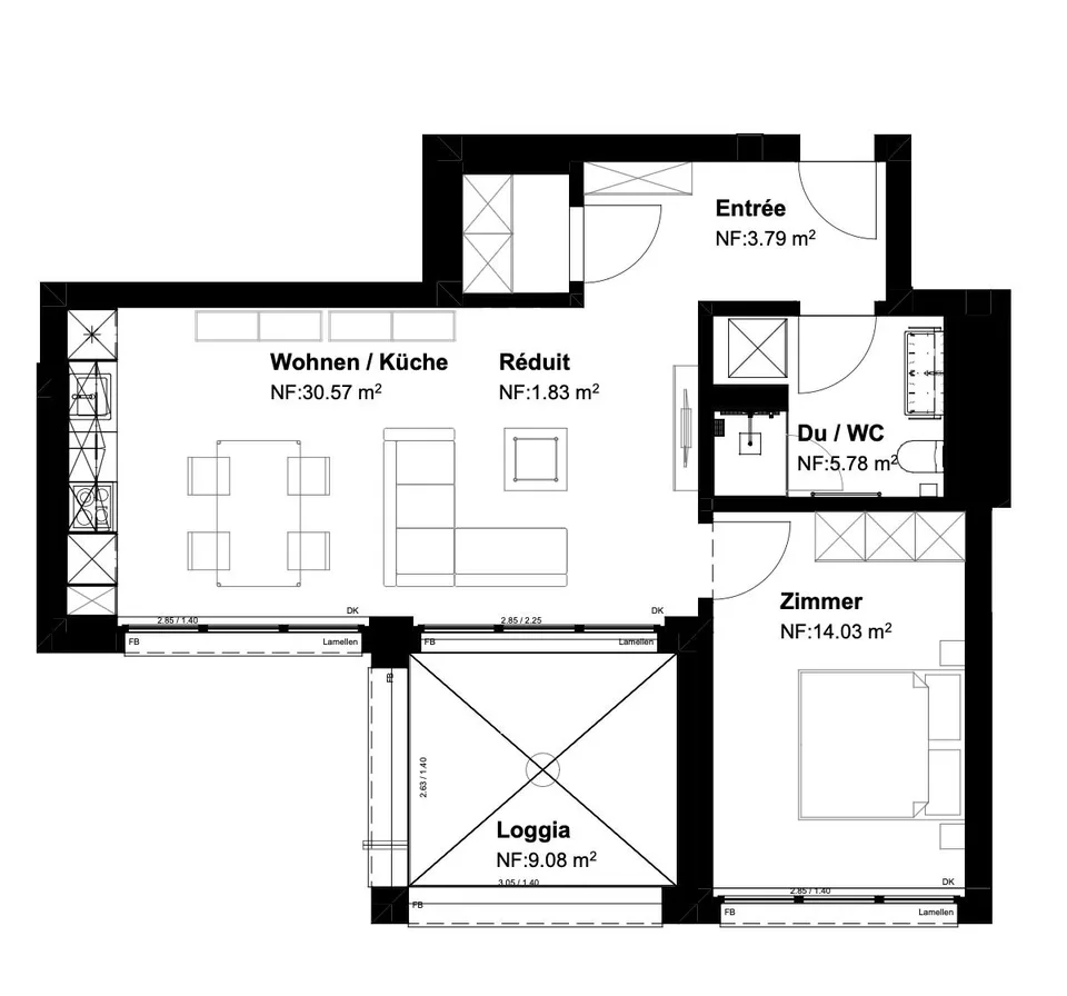 Projet de construction neuve/première occupation - Appartement charmant de 2,5 pièces