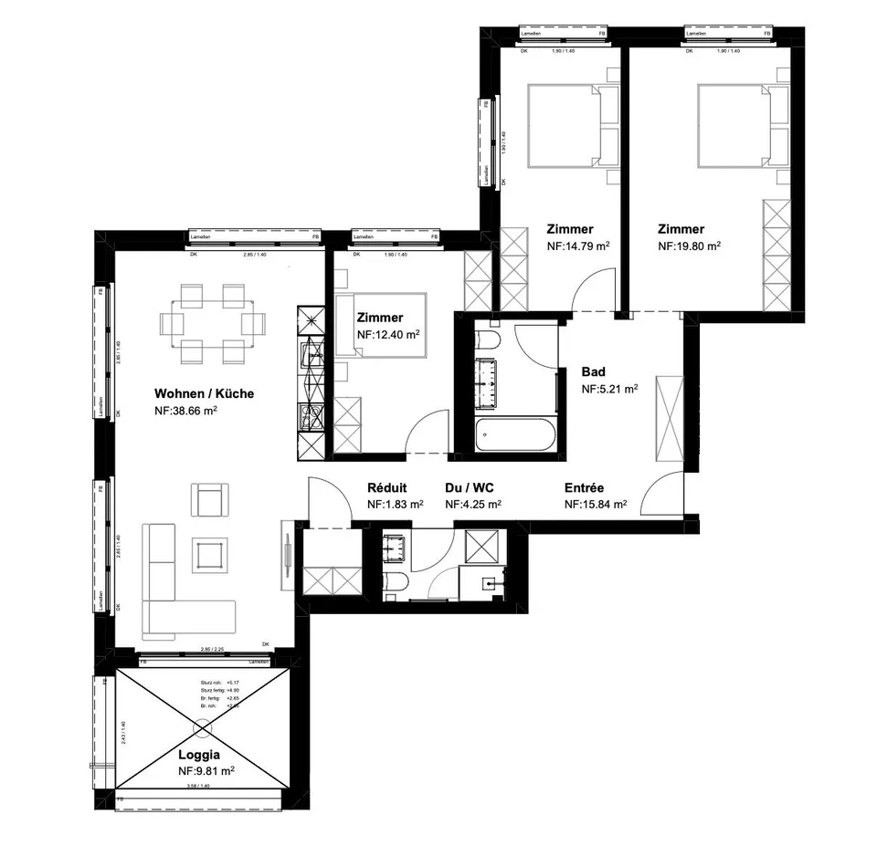Newly built project/first occupancy - Charming 4.5 room apartment