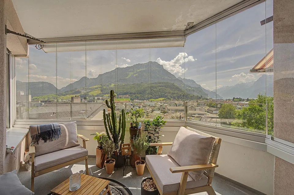 Wohnung mit unverbaubarer Panoramaaussicht und Wellnessbereich