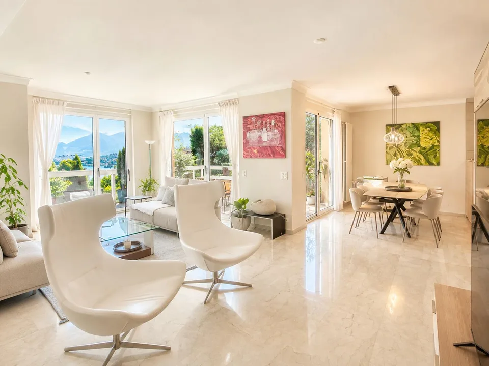 Traum-Penthouse am Luganersee mit Terrasse und spektakulärem Blick