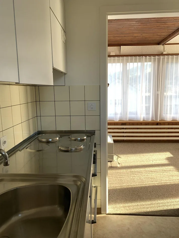 Möblierte 1.5 Zimmer Wohnung mit Top Aussicht