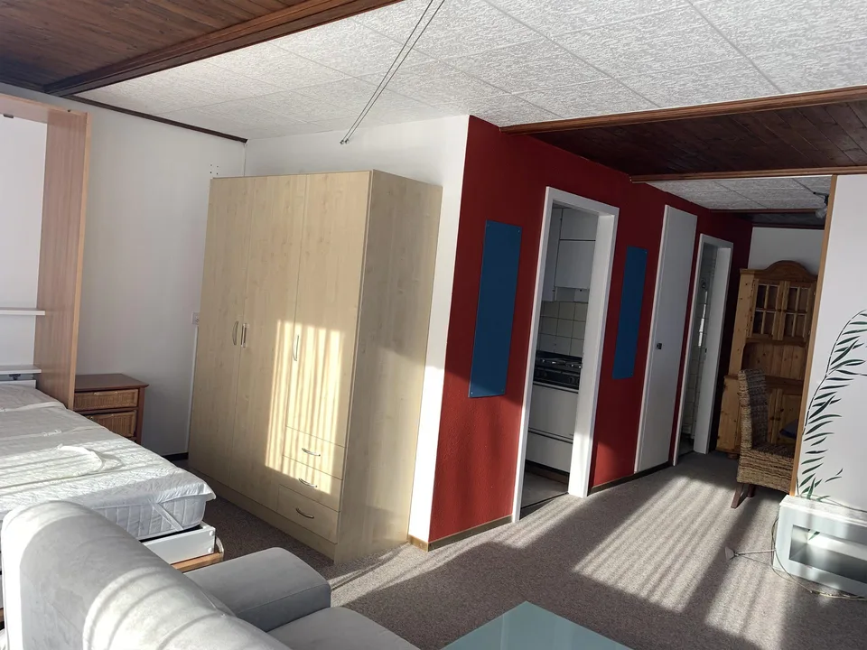 Möblierte 1.5 Zimmer Wohnung mit Top Aussicht