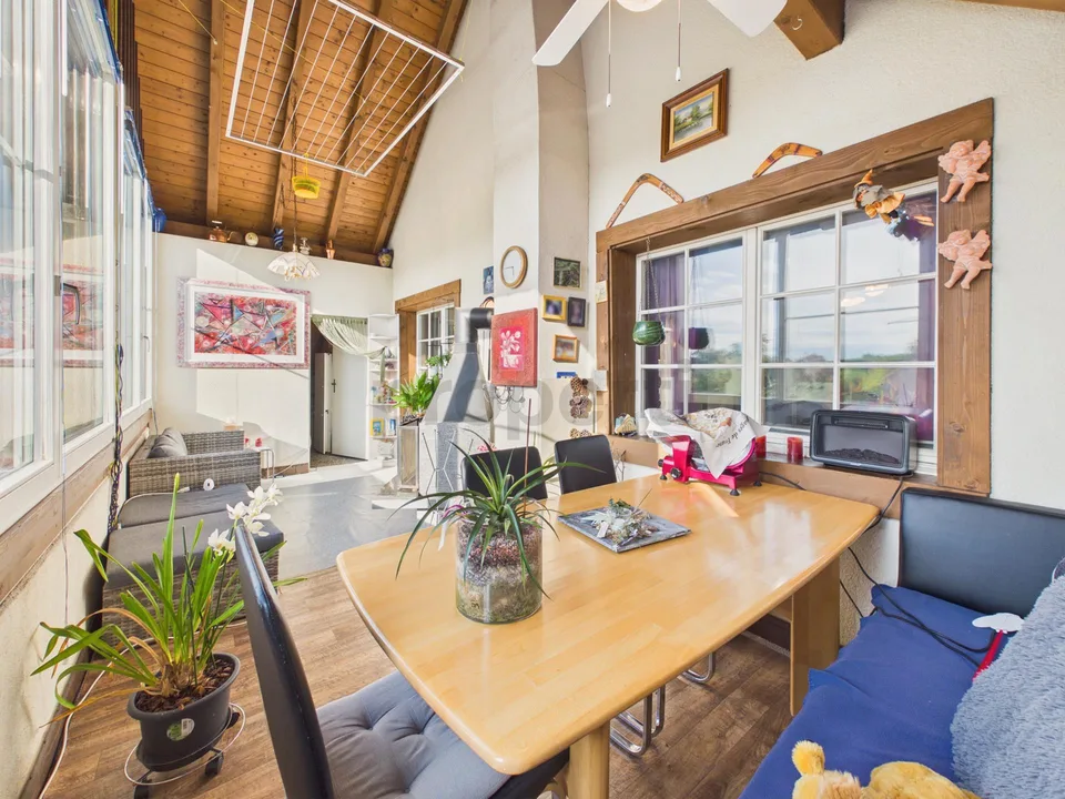 Appartamento maisonette unico con giardino invernale e camino ad Amlikon-Bissegg