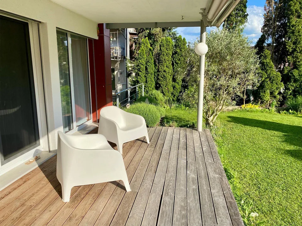 4.5 Zimmer Wohnung im Erdgeschoss mit Garten