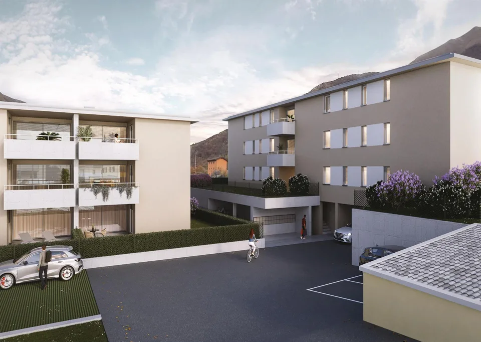 Locali con giardino in costruzione a Rivera