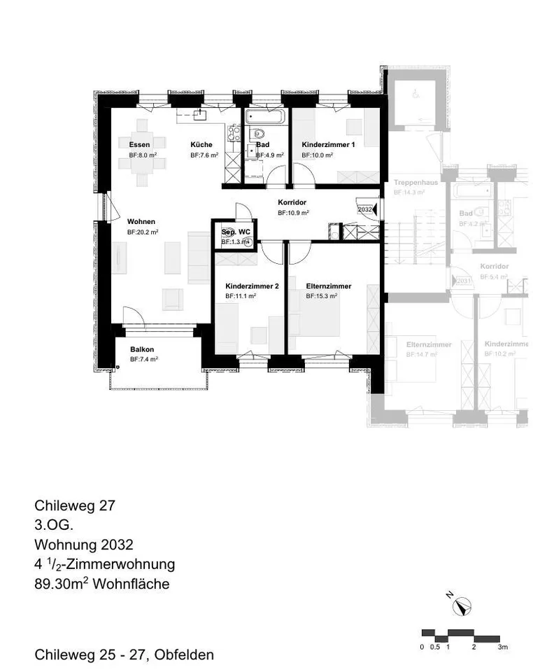 4.5 room apartment for rent in Obfelden!