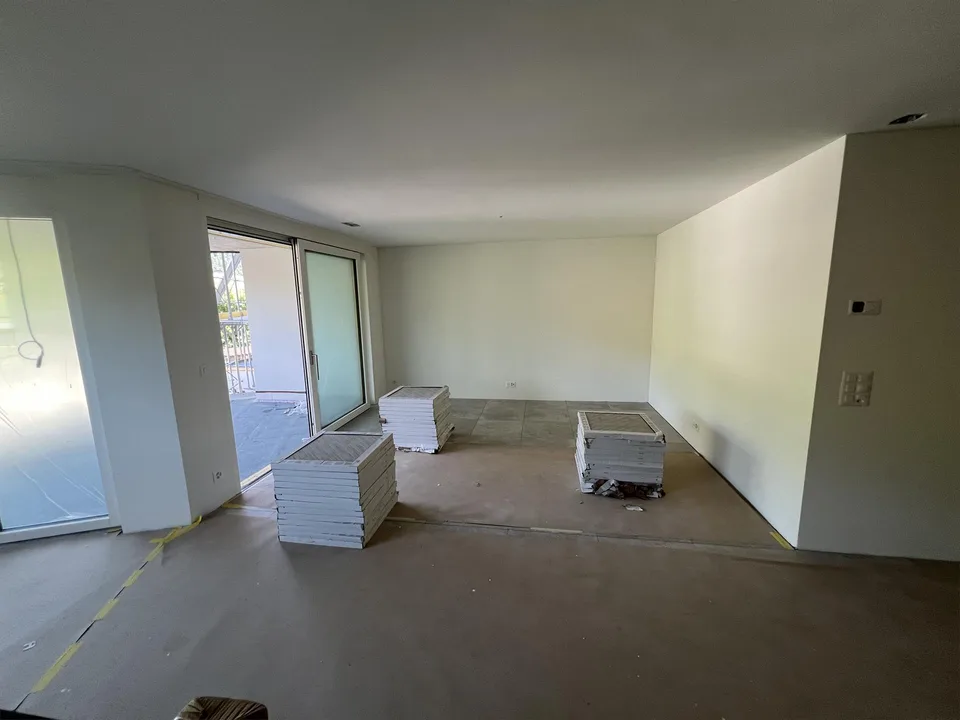 Zentrale Wohnung mit Blick in die Alpen