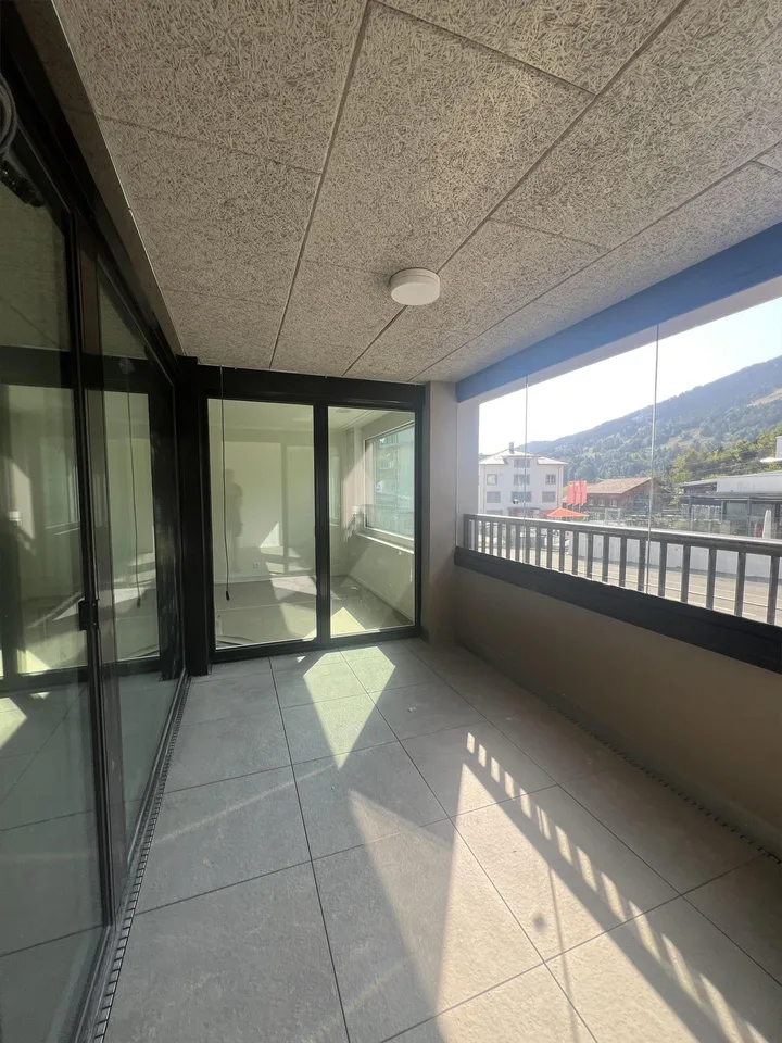 Zentrale Wohnung mit Blick in die Alpen