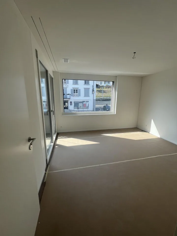 Zentrale Wohnung mit Blick in die Alpen