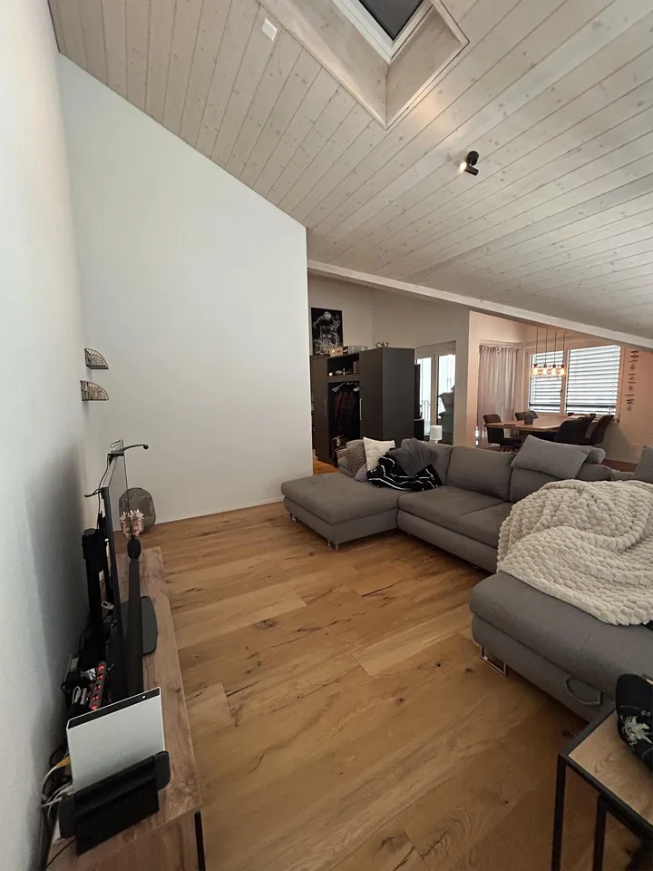 Moderne Dachwohnung mit Blick ins Grüne