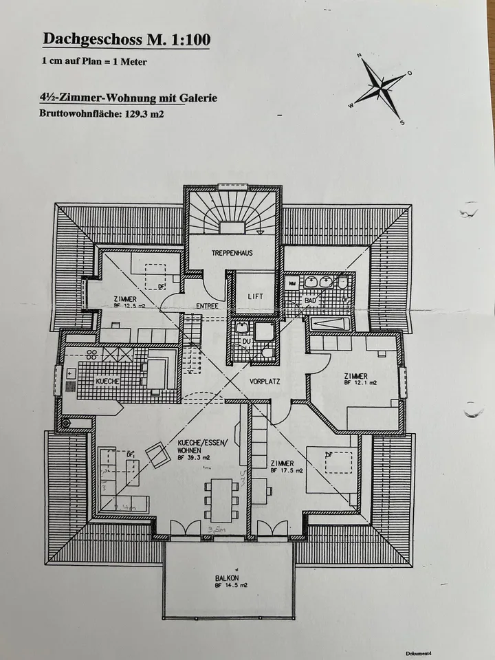 Dachwohnung zentral in Weinfelden