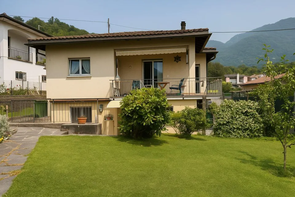 TAVERNE | ACCOGLIENTE 3.5 LOCALI IN CASA BIFAMILIARE CON GIARDINO