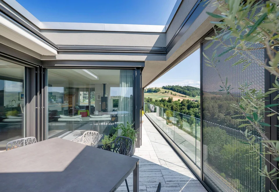 Penthouse-Wohnung mit eindrucksvoller Alpenkulisse